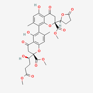 molecular formula C33H34O15 B1261550 Noduliprevenone 