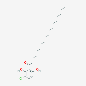 molecular formula C24H39ClO3 B12615504 1-(3-Chloro-2,6-dihydroxyphenyl)octadecan-1-one CAS No. 921758-92-1