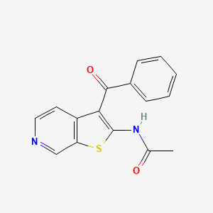 molecular formula C16H12N2O2S B12615505 N-(3-Benzoylthieno[2,3-c]pyridin-2-yl)acetamide CAS No. 914644-21-6