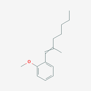 molecular formula C15H22O B12615519 1-Methoxy-2-(2-methylhept-1-EN-1-YL)benzene CAS No. 921224-12-6