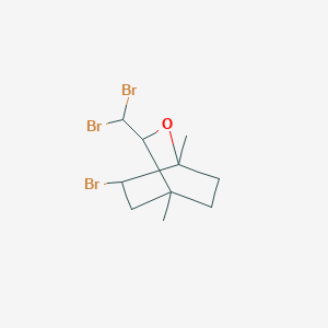 molecular formula C10H15Br3O B12615524 6-Bromo-3-(dibromomethyl)-1,4-dimethyl-2-oxabicyclo[2.2.2]octane CAS No. 919172-29-5