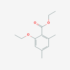 molecular formula C13H18O3 B12615546 Ethyl 2-ethoxy-4,6-dimethylbenzoate CAS No. 917592-81-5