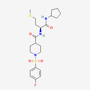 molecular formula C22H32FN3O4S2 B12615567 C22H32FN3O4S2 