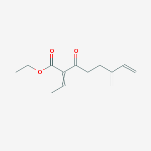 molecular formula C13H18O3 B12615619 Ethyl 2-ethylidene-6-methylidene-3-oxooct-7-enoate CAS No. 918150-70-6