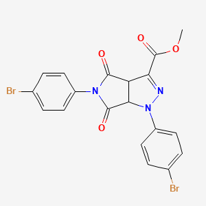 molecular formula C19H13Br2N3O4 B12615643 C19H13Br2N3O4 