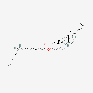 molecular formula C44H76O2 B1261565 [(3S,8S,9S,10R,13R,14S,17R)-10,13-dimethyl-17-[(2R)-6-methylheptan-2-yl]-2,3,4,7,8,9,11,12,14,15,16,17-dodecahydro-1H-cyclopenta[a]phenanthren-3-yl] (Z)-heptadec-9-enoate 