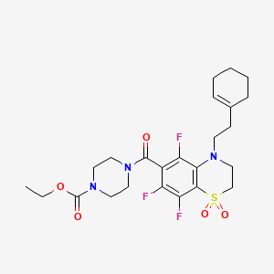 molecular formula C24H30F3N3O5S B12615667 C24H30F3N3O5S 