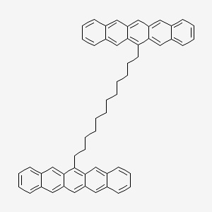 molecular formula C56H50 B12615681 6,6'-(Dodecane-1,12-diyl)dipentacene CAS No. 920514-15-4