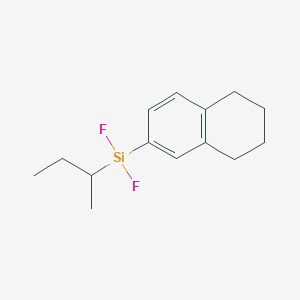 molecular formula C14H20F2Si B12615744 (Butan-2-yl)(difluoro)(5,6,7,8-tetrahydronaphthalen-2-yl)silane CAS No. 918446-89-6