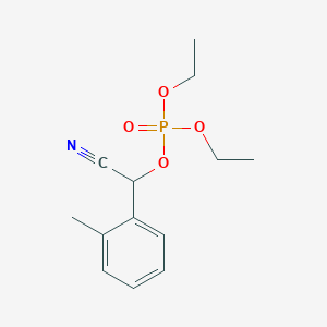 molecular formula C13H18NO4P B12615760 Cyano(2-methylphenyl)methyl diethyl phosphate CAS No. 921627-20-5