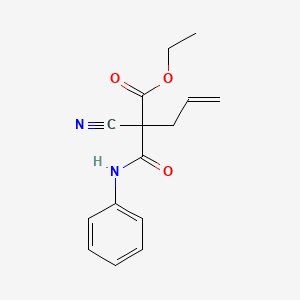 molecular formula C15H16N2O3 B12615789 Ethyl 2-cyano-2-(phenylcarbamoyl)pent-4-enoate CAS No. 922179-26-8