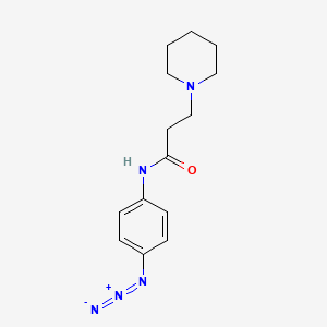 molecular formula C14H19N5O B12615793 n-(4-Azidophenyl)-3-(piperidin-1-yl)propanamide CAS No. 921201-91-4