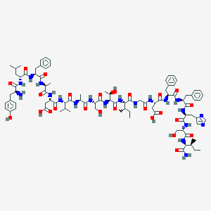 molecular formula C91H128N20O25 B126158 Deltorphin, leu(2)- CAS No. 154722-68-6