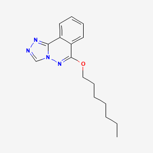 molecular formula C16H20N4O B1261581 6-Heptyloxy-[1,2,4]triazolo[3,4-a]phthalazine 