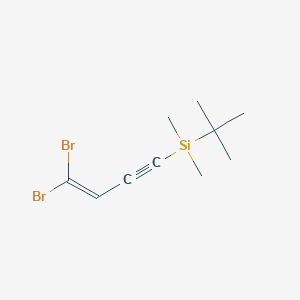molecular formula C10H16Br2Si B12615818 tert-Butyl(4,4-dibromobut-3-en-1-yn-1-yl)dimethylsilane CAS No. 920283-01-8
