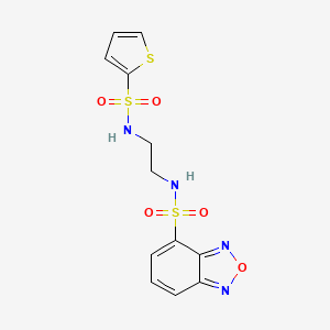 molecular formula C12H12N4O5S3 B12615826 C12H12N4O5S3 