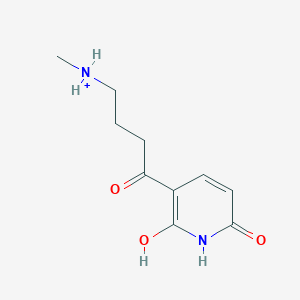 2,6-Dihydroxypseudooxynicotinium(1+)