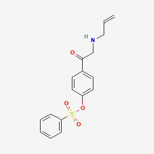 molecular formula C17H17NO4S B12615891 4-[N-(Prop-2-en-1-yl)glycyl]phenyl benzenesulfonate CAS No. 920804-58-6