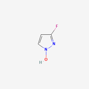 molecular formula C3H3FN2O B12615897 3-Fluoro-1H-pyrazol-1-ol CAS No. 921604-96-8
