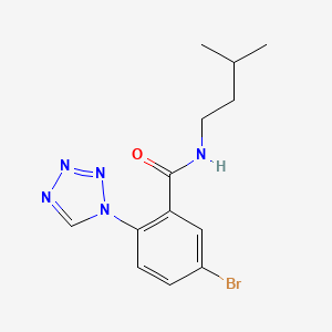 molecular formula C13H16BrN5O B12615931 5-bromo-N-(3-methylbutyl)-2-(1H-tetrazol-1-yl)benzamide 