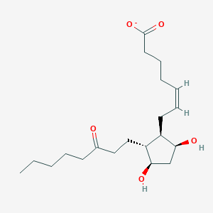 (5Z,9alpha,11alpha)-9,11-dihydroxy-15-oxoprost-5-en-1-oate