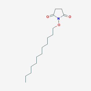 molecular formula C16H29NO3 B12616027 1-(Dodecyloxy)pyrrolidine-2,5-dione CAS No. 915379-06-5
