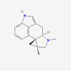 molecular formula C16H18N2 B1261603 Cycloclavine 