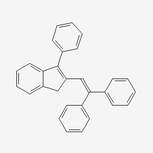 molecular formula C29H22 B12616035 2-(2,2-Diphenylethenyl)-3-phenyl-1H-indene CAS No. 919789-17-6