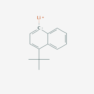 molecular formula C14H15Li B12616039 lithium;4-tert-butyl-1H-naphthalen-1-ide CAS No. 918411-12-8