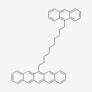 molecular formula C46H42 B12616097 6-[10-(Anthracen-9-YL)decyl]pentacene CAS No. 920514-12-1