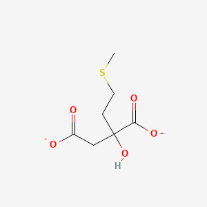 molecular formula C7H10O5S-2 B1261612 2-(2-Methylthioethyl)malate(2-) 