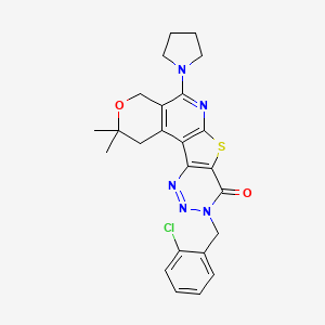 molecular formula C24H24ClN5O2S B12616129 C24H24ClN5O2S 