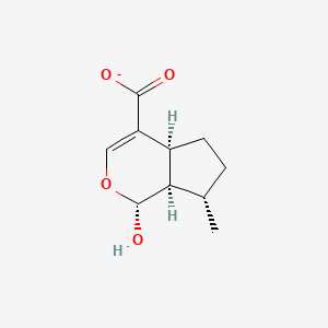 molecular formula C10H13O4- B1261613 7-Deoxyloganetate 