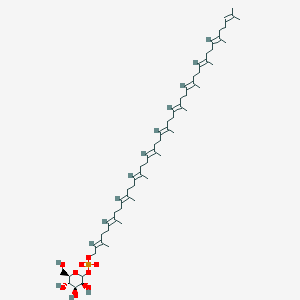 molecular formula C61H100O9P- B1261616 D-mannosyl undecaprenyl phosphate(1-) 