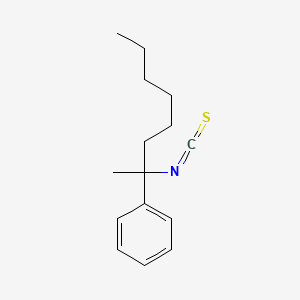 molecular formula C15H21NS B12616169 (2-Isothiocyanatooctan-2-yl)benzene CAS No. 919474-64-9