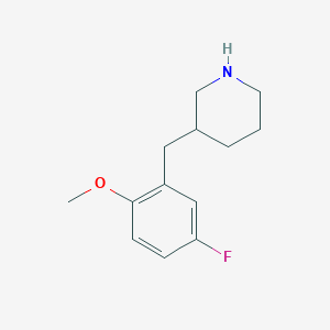 molecular formula C13H18FNO B12616199 3-(5-Fluoro-2-methoxy-benzyl)-piperidine CAS No. 955288-00-3