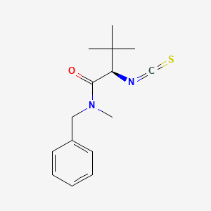 molecular formula C15H20N2OS B12616241 N-Benzyl-N,3-dimethyl-N~2~-(sulfanylidenemethylidene)-D-valinamide CAS No. 919114-08-2