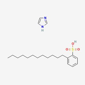 molecular formula C21H34N2O3S B12616244 2-dodecylbenzenesulfonic acid;1H-imidazole CAS No. 920958-66-3