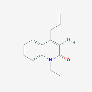 molecular formula C14H15NO2 B12616245 1-Ethyl-3-hydroxy-4-(prop-2-en-1-yl)quinolin-2(1H)-one CAS No. 918785-19-0