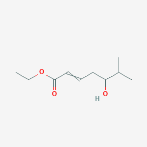 molecular formula C10H18O3 B12616330 Ethyl 5-hydroxy-6-methylhept-2-enoate CAS No. 919296-47-2