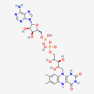 molecular formula C27H34N9O15P2 B1261634 黄素腺嘌呤二核苷酸半醌自由基 