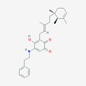 molecular formula C29H37NO3 B1261635 Metachromin R 