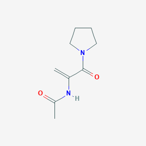molecular formula C9H14N2O2 B12616367 Acetamide,N-[1-(1-pyrrolidinylcarbonyl)vinyl]- 