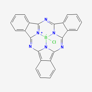 molecular formula C24H12BClN6 B1261638 氯(亚酞菁)硼 