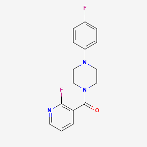 molecular formula C16H15F2N3O B12616386 [4-(4-Fluorophenyl)piperazin-1-yl](2-fluoropyridin-3-yl)methanone CAS No. 921230-83-3
