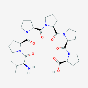 molecular formula C30H46N6O7 B12616460 L-Valyl-L-prolyl-L-prolyl-L-prolyl-L-prolyl-L-proline CAS No. 921192-63-4