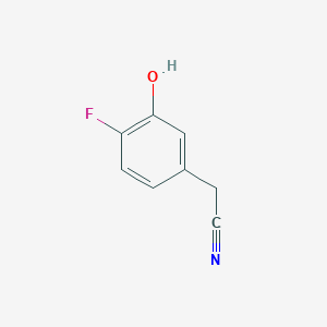 molecular formula C8H6FNO B12616634 (4-Fluoro-3-hydroxyphenyl)acetonitrile CAS No. 934241-79-9