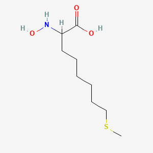 molecular formula C9H19NO3S B1261667 N-羟基四氢甲硫氨酸 