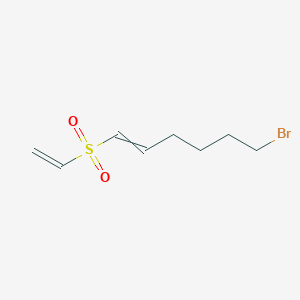 molecular formula C8H13BrO2S B12616678 6-Bromo-1-(ethenesulfonyl)hex-1-ene CAS No. 917837-01-5