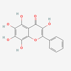 molecular formula C15H10O7 B1261669 3,5,6,7,8-Pentahydroxy-2-phenyl-4H-1-benzopyran-4-one CAS No. 727388-91-2